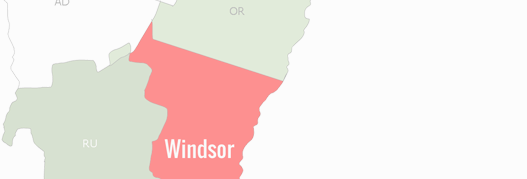 Windsor County Map